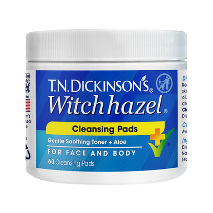 TN Dickinsons Witch Hazel Cleansing Pads 60
