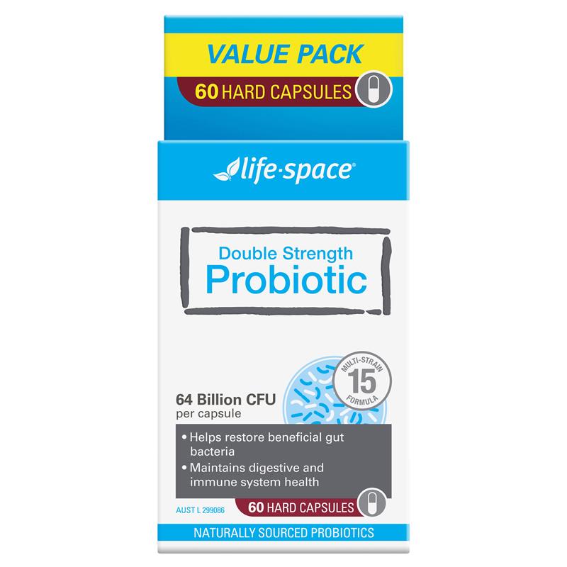 Life-Space Double Strength Probiotic 60 Capsules Exclusive Size
