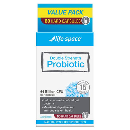 Life-Space Double Strength Probiotic 60 Capsules Exclusive Size