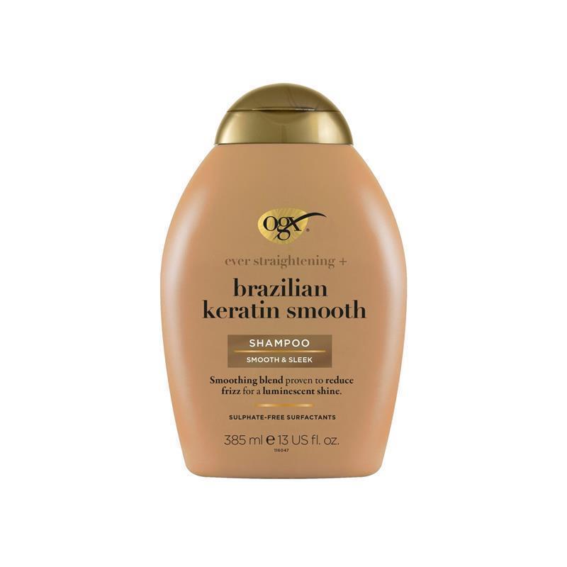 Ogx Ever Straightening + Smoothing & Shine Brazilian Keratin Therapy Shampoo For Dull Hair 385mL