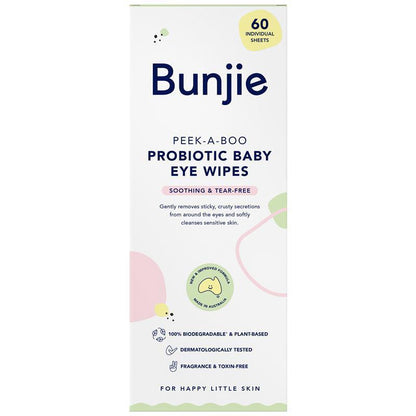 Bunjie Probiotic Baby Eye Wipes 60 Exclusive Size