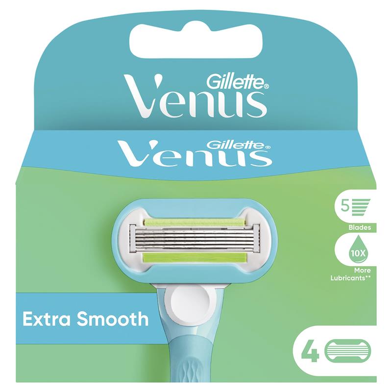 Gillette Venus Extra Smooth Blade Refills 4 Pack