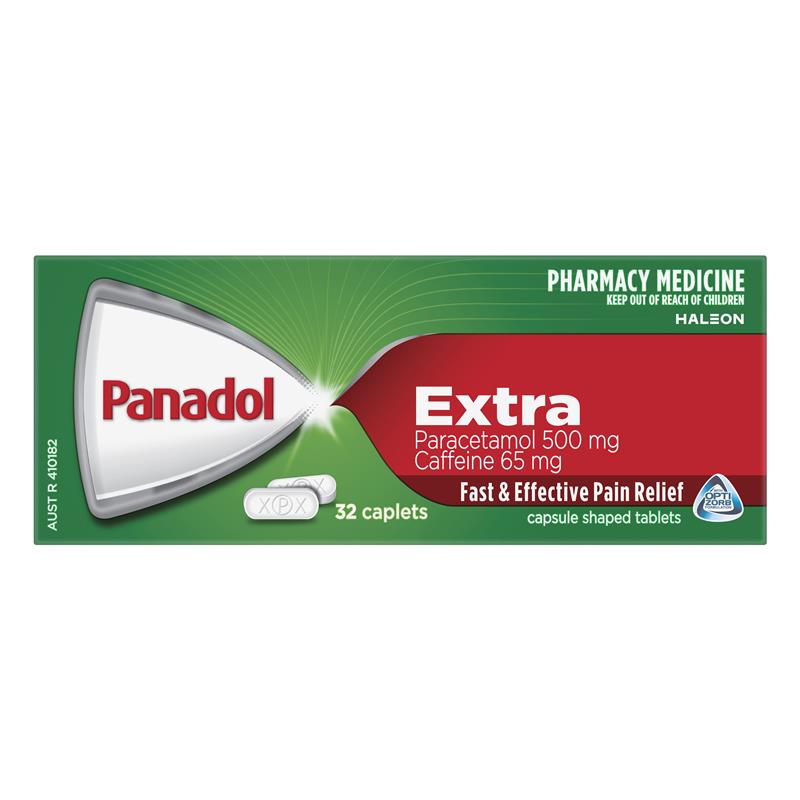Panadol Extra Paracetamol Pain Relief 32 Caplets
