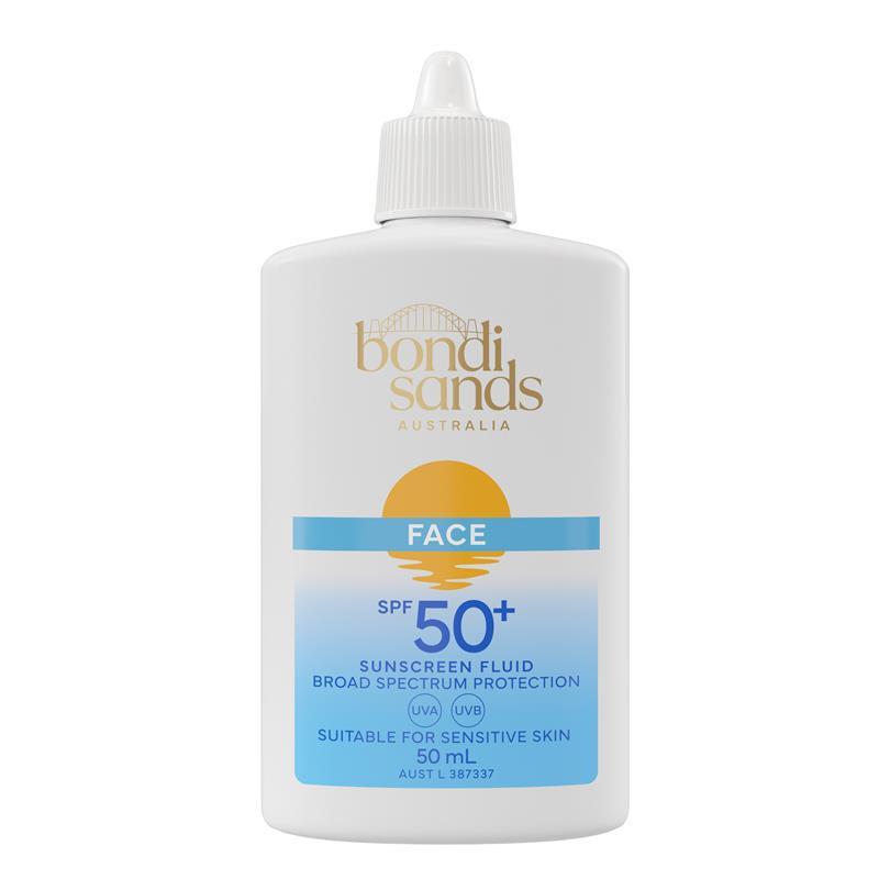Bondi Sands SPF 50+ Daily Moisturising Fragrance Free Face Fluid 50ml