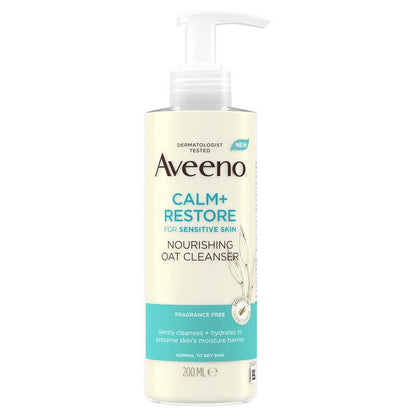 Aveeno Face Calm and Restore Nourishing Oat Cleanser 200ml - GimmeNow