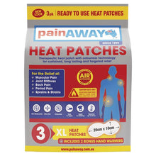 Pain Away Heat Patches XL 3 Pack