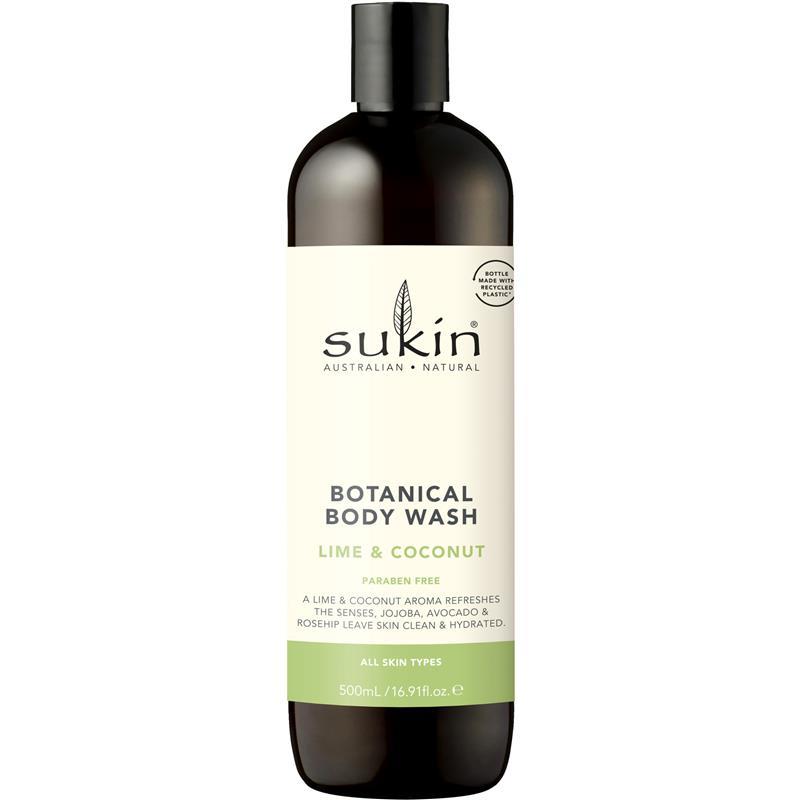 Sukin Botanical Body Wash Lime & Coconut 500ml
