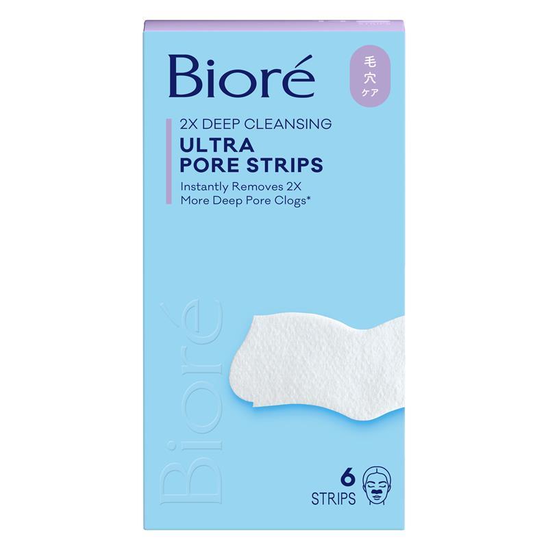 Biore Witch Hazel Ultra Deep Cleansing Pore Strips 6 Pack