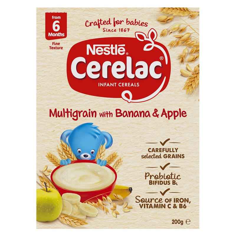 Nestle CERELAC Multigrain with Banana & Apple Baby Cereal Stage 3 – 200g