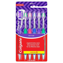 Colgate Toothbrush Zig Zag Daily Clean Medium Value 6 Pack