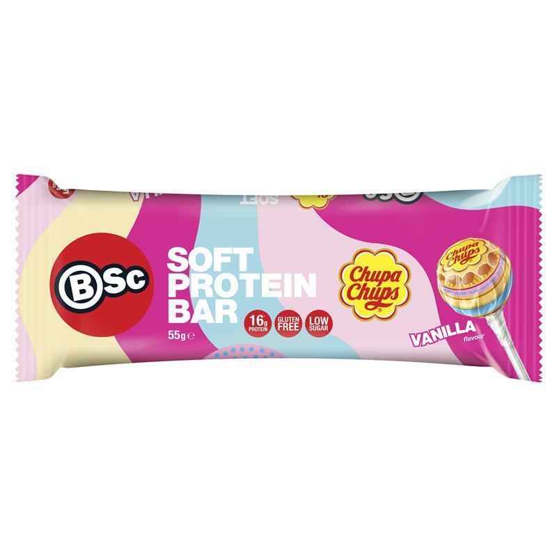 BSc x Chupa Chups Soft Protein Bar Vanilla 55g