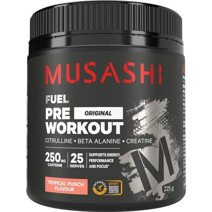 Musashi Pre Workout Tropical Punch 225g
