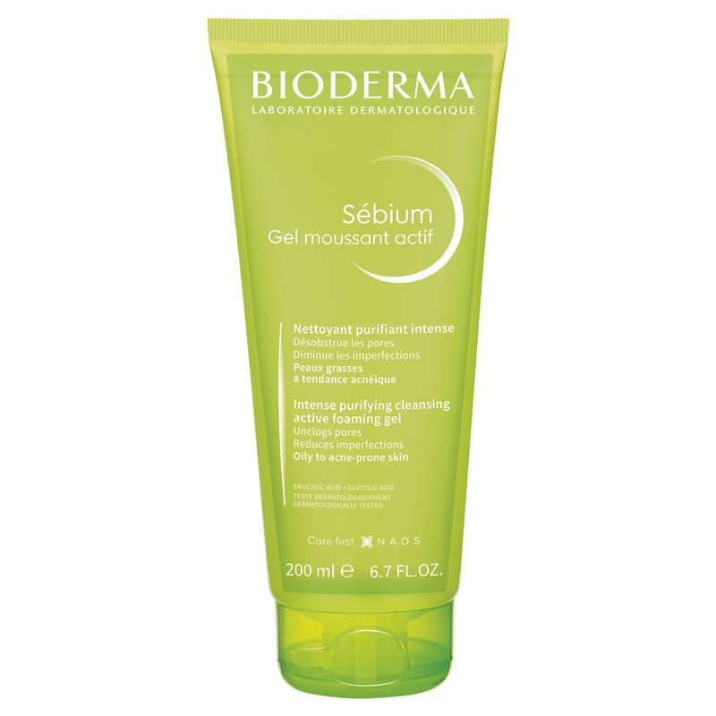 Bioderma Sebium Gel Moussant Actif Exfoliating Cleanser suitable For Acne Prone Skin 200ml
