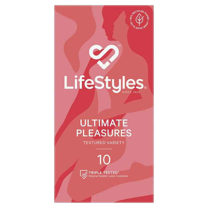 Lifestyles Ultimate Pleasures Condoms 10 Pack