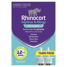 Rhinocort Original Hayfever & Allergy Nasal Spray 120 Sprays x 2 Pack - GimmeNow