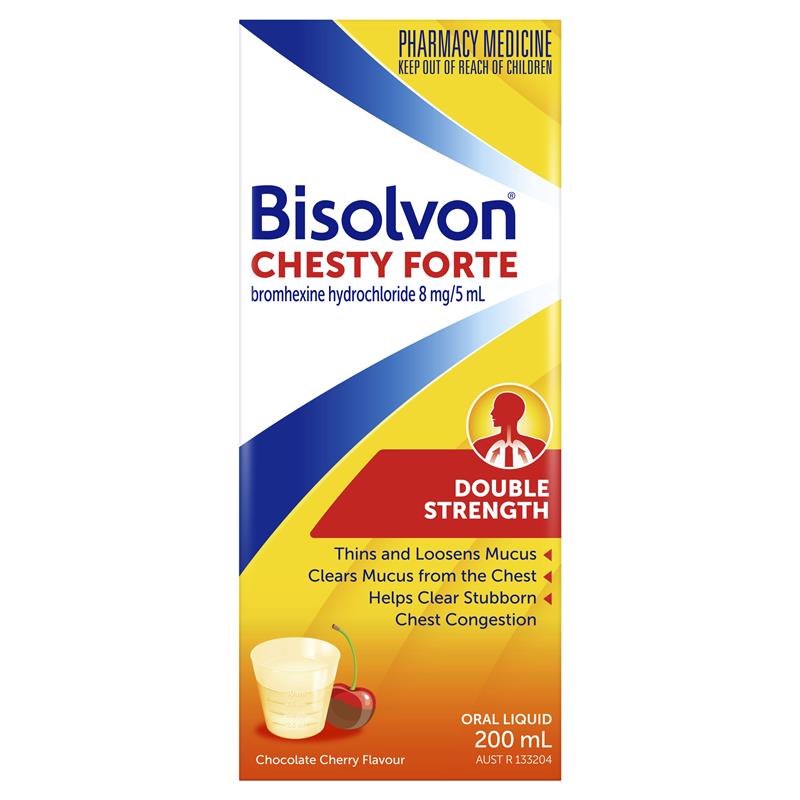 Bisolvon Chesty Forte Oral Cough Liquid 200ml