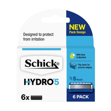 Schick Hydro 5 Mens Refill Razor Blades 6pk