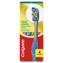 Colgate Toothbrush 360 Degree Advanced Whole Mouth Health Soft 4 Pack