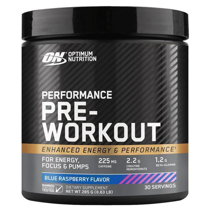 Optimum Nutrition Performance Preworkout Blue Raspberry 285g