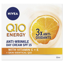 NIVEA Q10 Power + Vitamin C Energy Face Moisturiser SPF15 50ml
