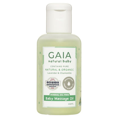 Gaia Natural Baby Massage Oil 125mL - GimmeNow