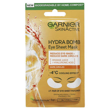 Garnier Hydra Bomb Hyaluronic Acid + Orange Extract Eye Sheet Mask - GimmeNow