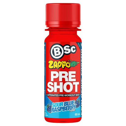 BSc Pre-Workout Shot Zappo Sour Blue Raspberry 60ml