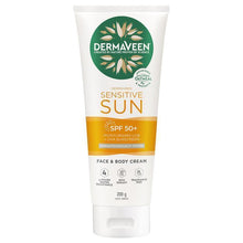 DermaVeen Sensitive Sun SPF 50+ Moisturising Face & Body Cream 200g