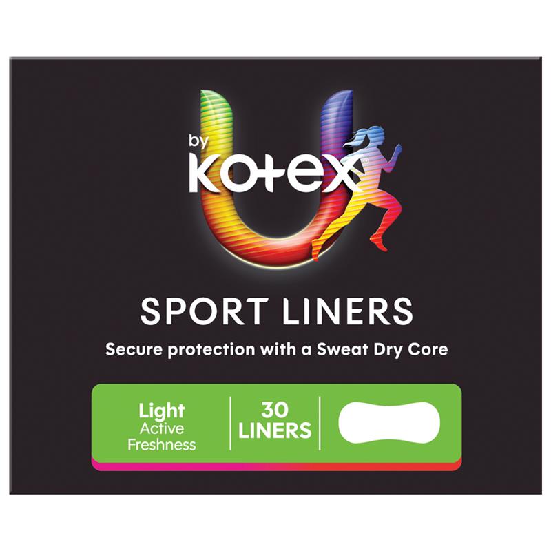 U by Kotex Sport Liners 30 Pack