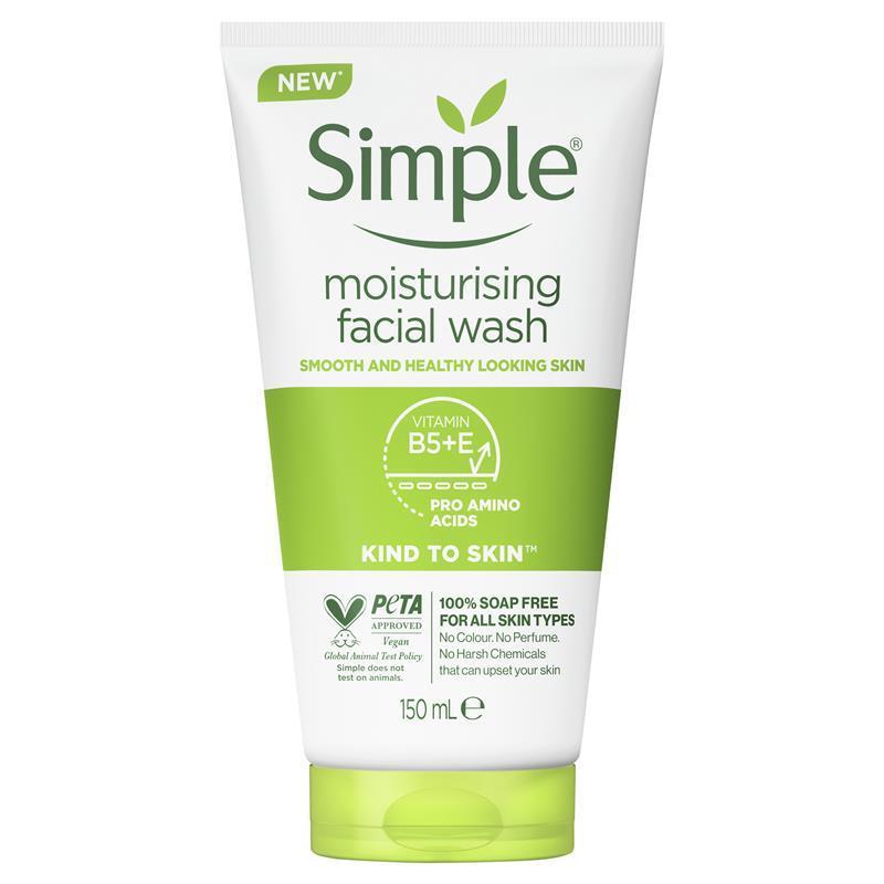 Simple Kind To Skin Facial Wash Moisturising 150ml - GimmeNow