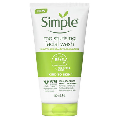 Simple Kind To Skin Facial Wash Moisturising 150ml - GimmeNow