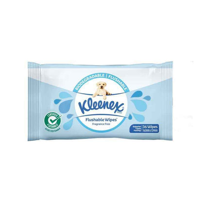 Kleenex Flushable Wipes Fragrance Free 36 Wipes