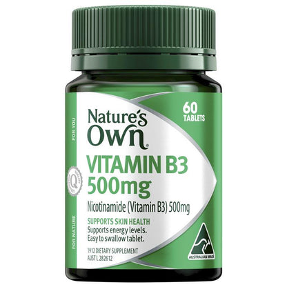 Nature's Own Vitamin B3 500mg 60 Tablets