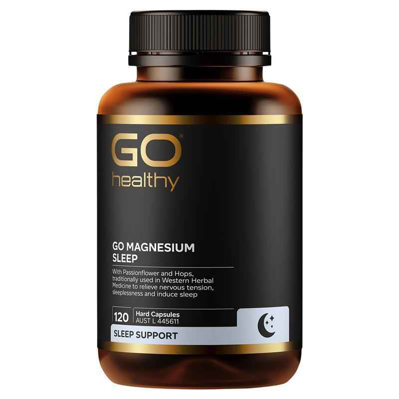 Go Healthy Magnesium Sleep 120 Vege Capsules Exclusive Size