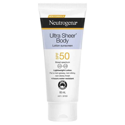 Neutrogena Ultra Sheer Body Lotion Sunscreen SPF 50 85ml