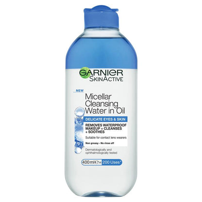Garnier SkinActive Micellar Cleansing Water in Oil Delicate Eyes & Skin 400ml
