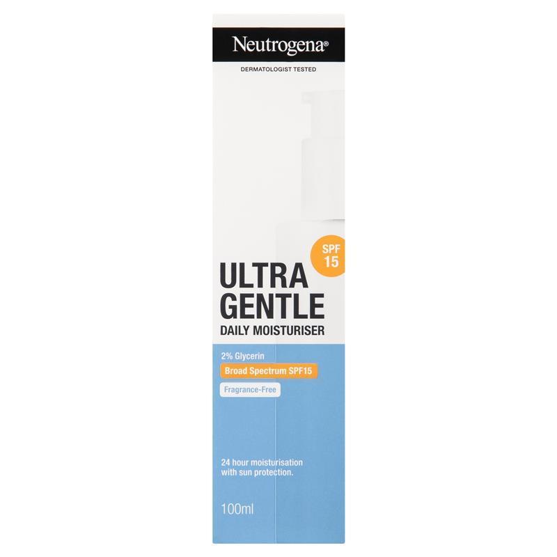 Neutrogena Ultra Gentle Moisturiser SPF15 100ml