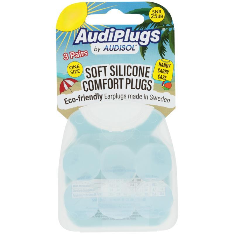 Audiplugs Soft Silicone Comfort 3 Pairs