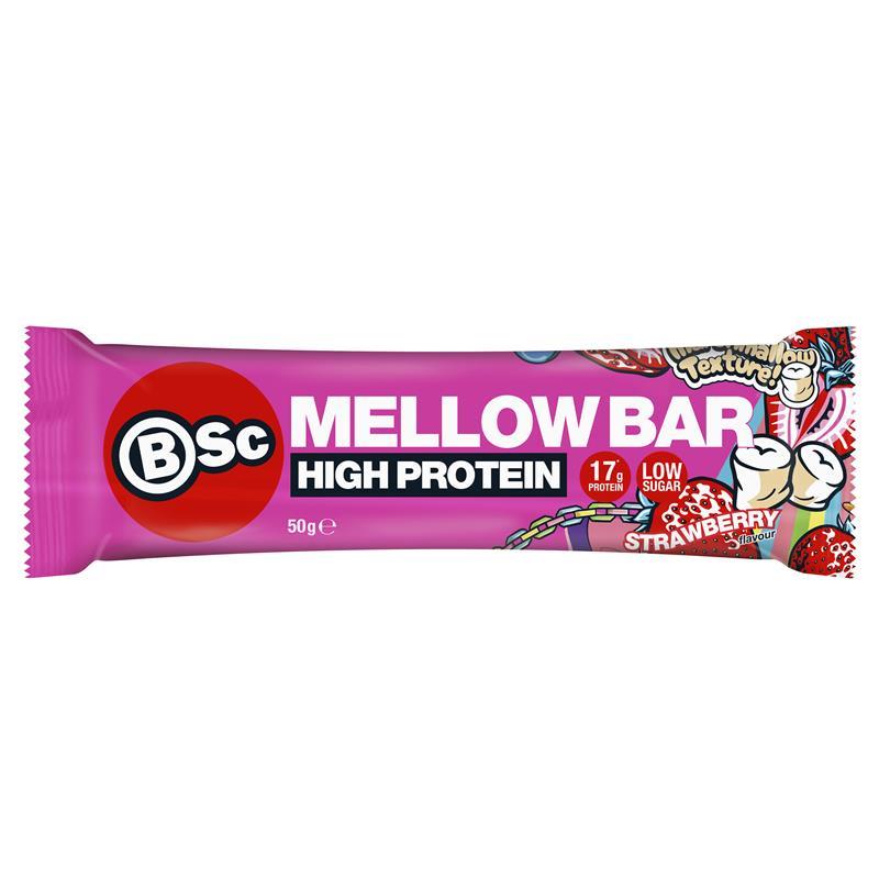 BSc High Protein Mellow Bar Strawberry 50g