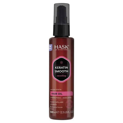 HASK Keratin Smooth Hair Oil Pump Serum 100ml