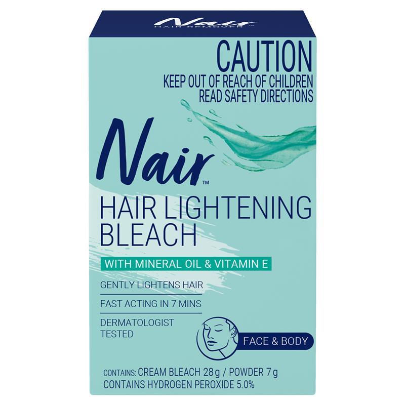 Nair Cream Bleach for Face & Body 28g + 7g