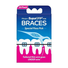 Piksters SupaGRIP Braces Floss Picks 20 Pack