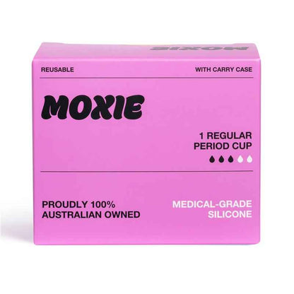 Moxie Menstrual Cup with Purse-worthy Pod Regular