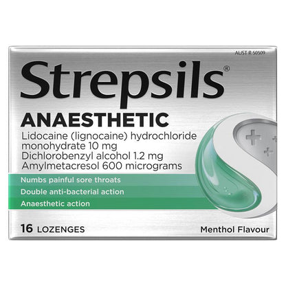 Strepsils Anaesthetic Menthol 16 Lozenges