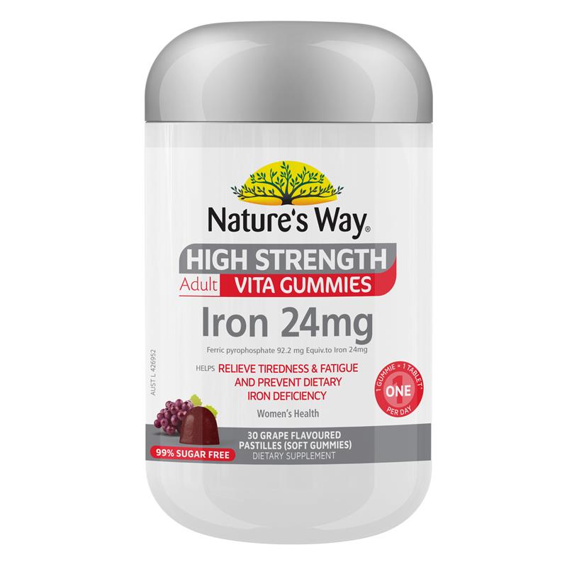Nature's Way Adult Vita Gummies High Strength Iron 30 Gummies