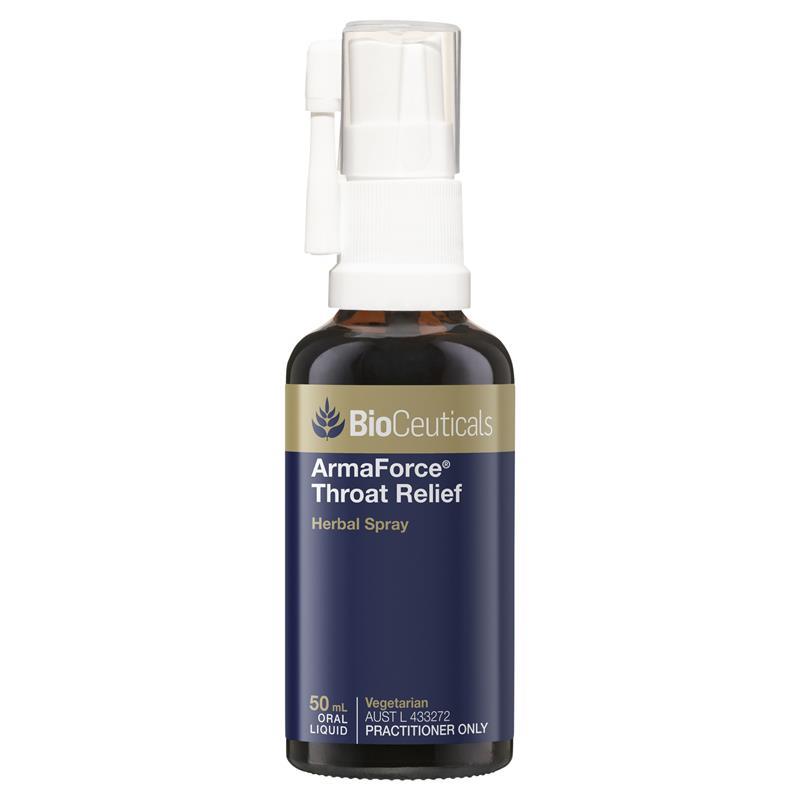 Bioceuticals ArmaForce Throat Relief New Formula 50ml Spray