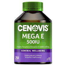 Cenovis Mega E 500IU 250 Capsules