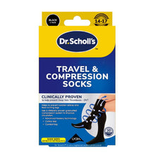 Scholl Travel and Compression Socks Black Large