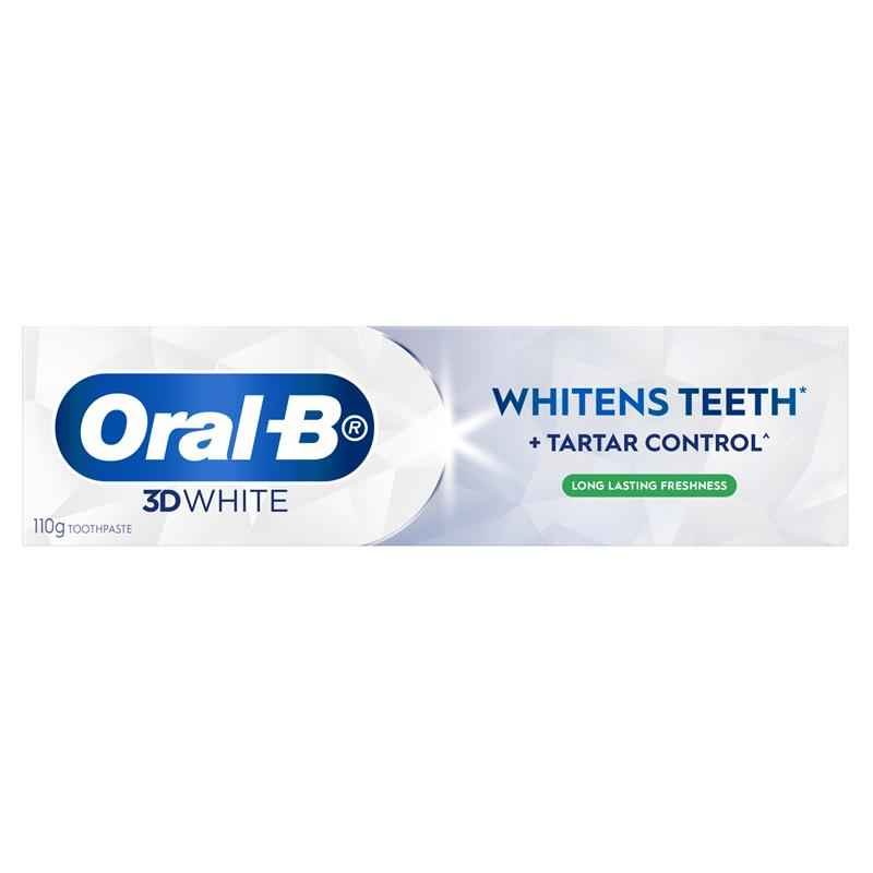 Oral B Toothpaste 3D White Long Lasting Freshness 110g