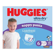 Huggies Ultra Dry Nappy Pants Boys Size 6 (15-20kg) 48 Pack